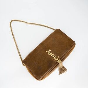 Yves Saint Laurent Suede Shoulder Bag - YSL